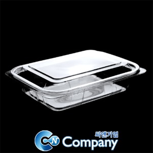 PET투명반찬용기 샐러드포장용기 투명 블랙 480개세트 박스  DL-611